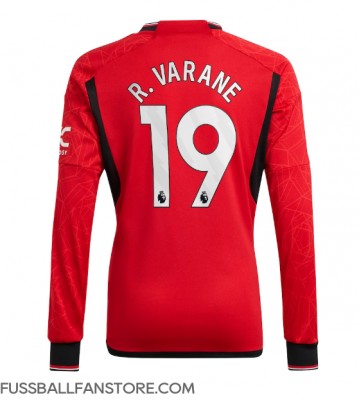 Manchester United Raphael Varane #19 Replik Heimtrikot 2023-24 Langarm